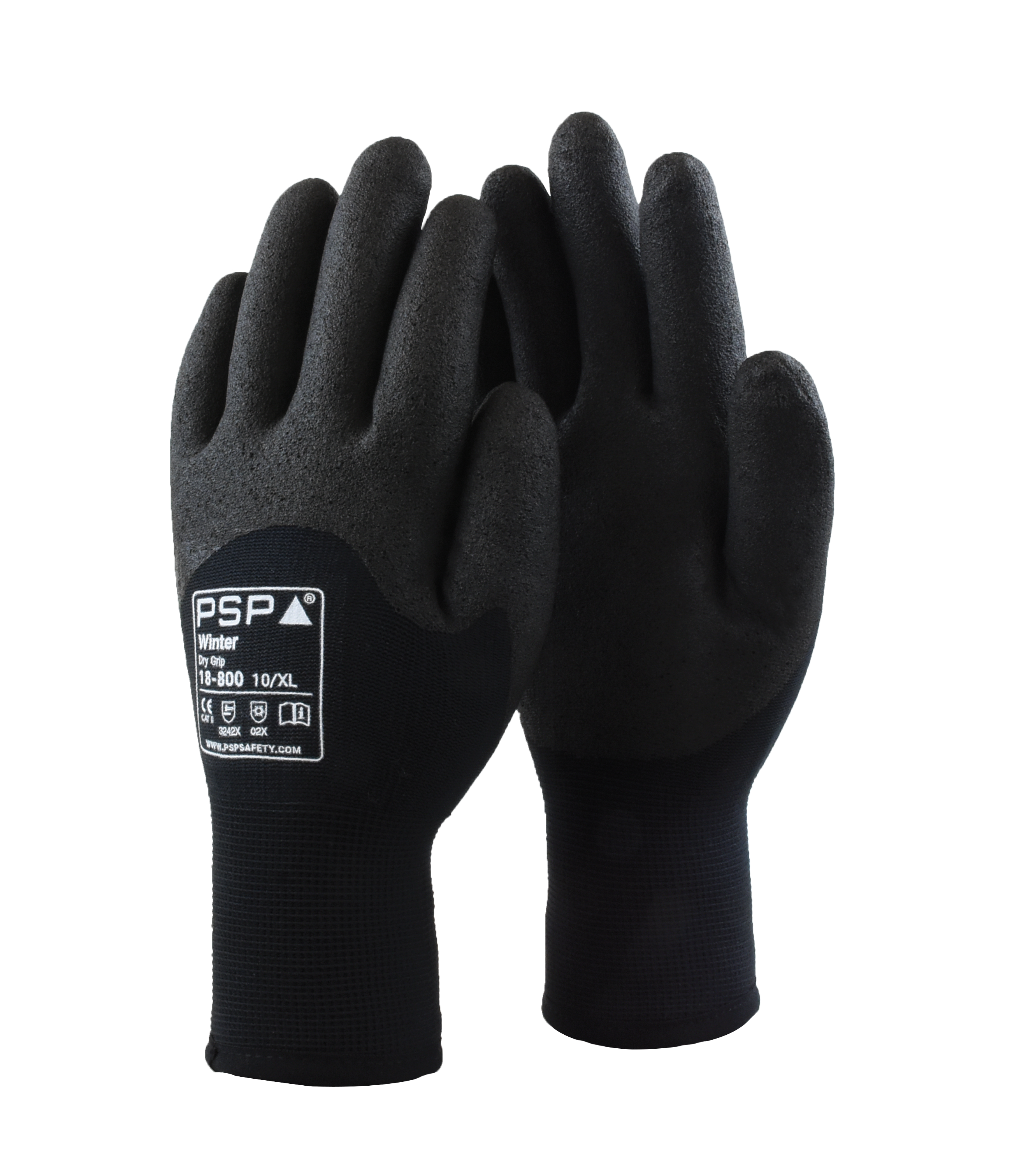 PSP 18-800 Dry Grip Winter zwart, mt 10
